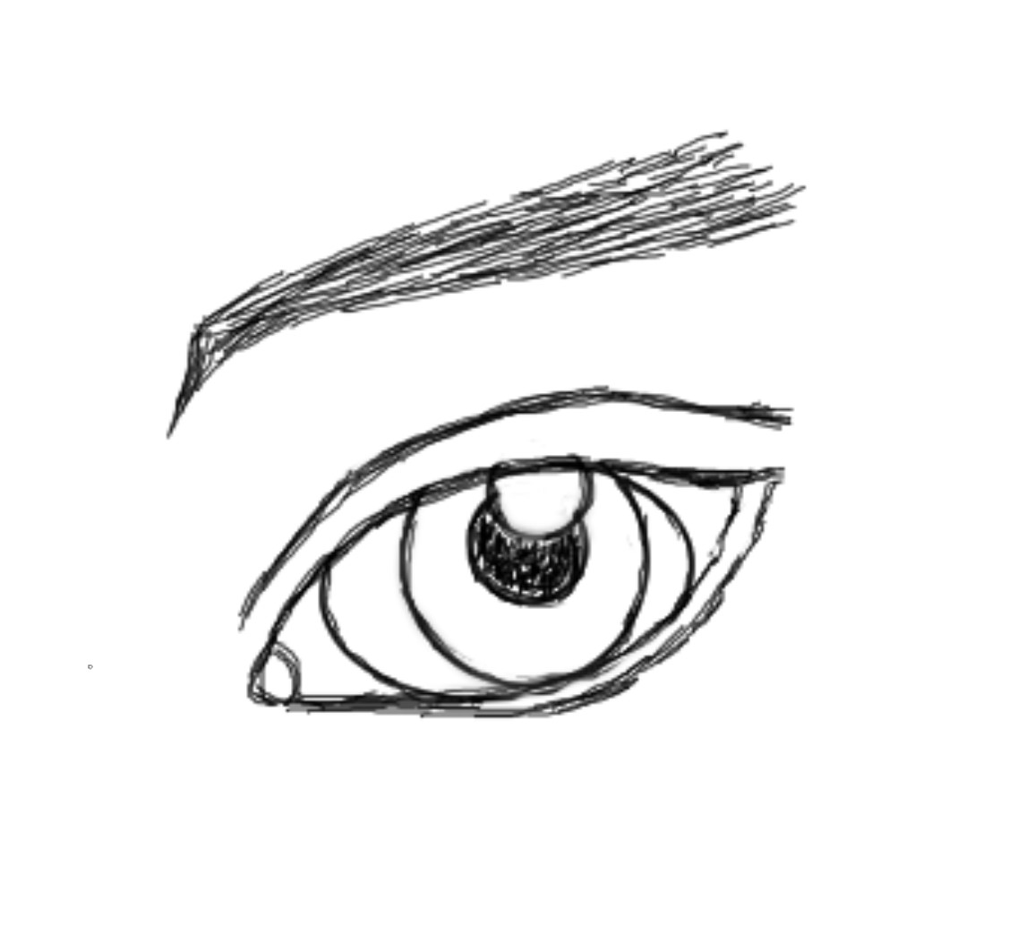 pencilled eye